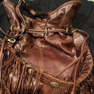 NWT Frye Sasha Fringe Small Hobo